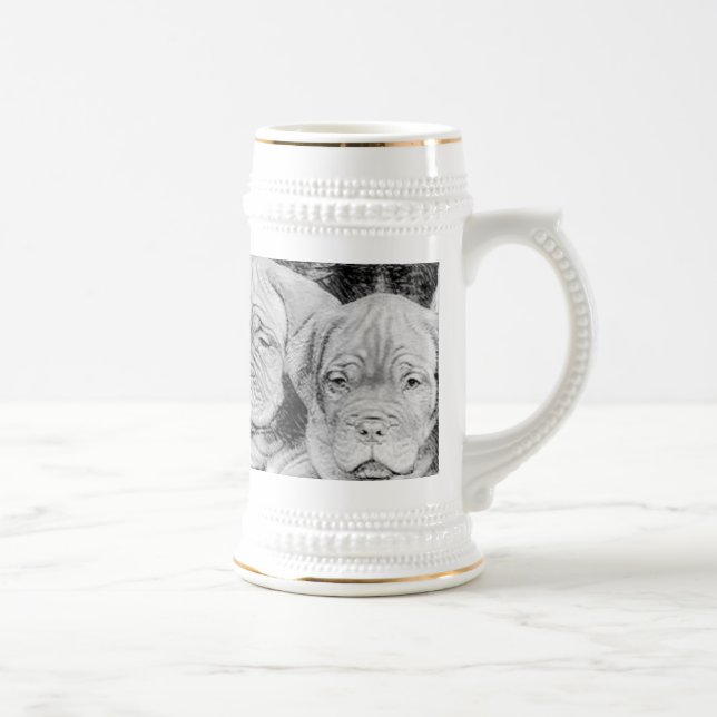 Caneca de cerveja de Dogue de Bordéus (Direita)