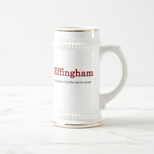 Caneca de cerveja de Effingham Vermelho prefere nã (Direita)