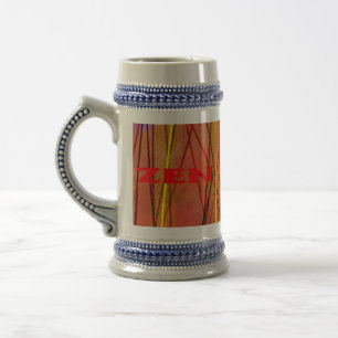 Caneca de cerveja de fio vermelho Zen