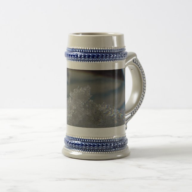 Caneca de cerveja de gelo azul e Cinza de inverno, (Frente Esquerda)
