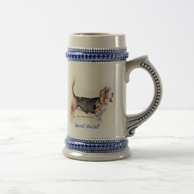 Caneca de cerveja de Hound Basset (Direita)