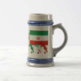 Caneca de cerveja de Irã do futebol