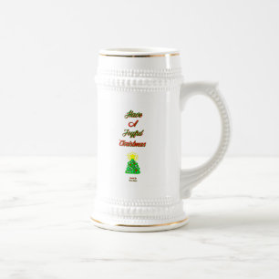 Caneca de cerveja de Natal alegre