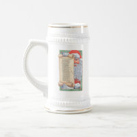 Caneca de cerveja de Natal do Papai Noel