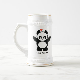 Caneca de cerveja de Panda® do amor