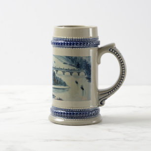 caneca de cerveja de porcelana chinesa vintage