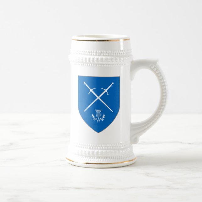 Caneca de cerveja de Scotland - espadas & cardo (Direita)