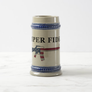 Caneca de cerveja de Semper Fidelis M16