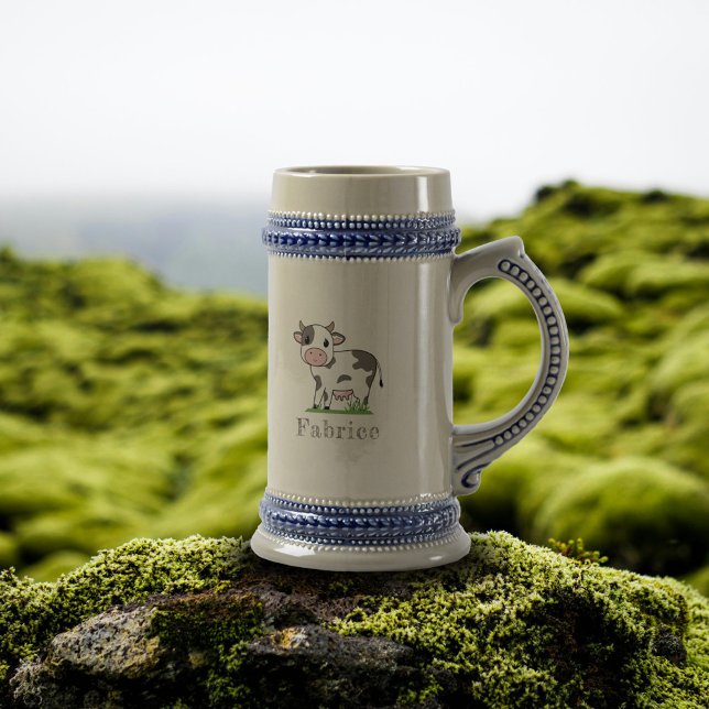 Caneca de cerveja de Vaca Bastante (Cute Cow Beer Stein)