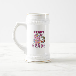 Caneca De Cerveja De Volta À Escola, 3º Grau