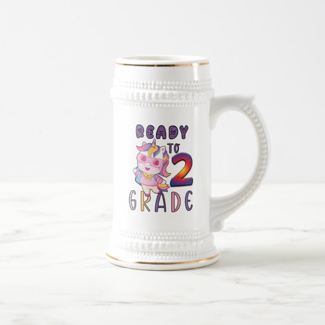 Caneca De Cerveja De Volta À Escola, Prontos Para O 2º Ano (Direita)