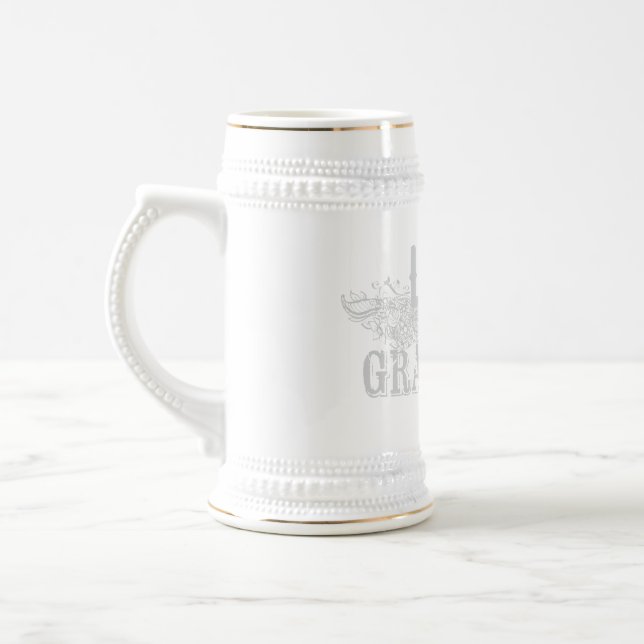 Caneca De Cerveja Decorative Mug with Love & Gratitude Lettering (Esquerda)