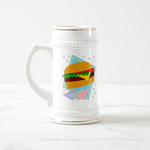 Caneca De Cerveja Delicioso Hambúrguer Fofo