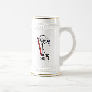 Caneca De Cerveja Dentista de Figura de Pau Básica