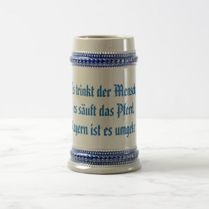 Caneca De Cerveja Der Mensch do trinkt do Es…