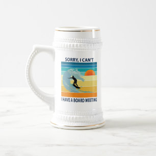 Caneca De Cerveja Desculpe, não posso ter uma Conselho me divertind