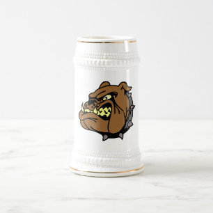 Caneca De Cerveja Desenhos animados ingleses do buldogue