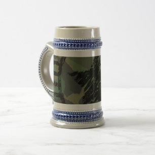 Caneca De Cerveja design de camuflagem militar