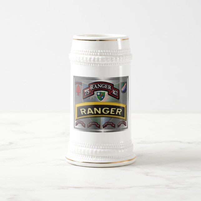 Caneca De Cerveja Design do 75º Regimento Ranger (Centro)