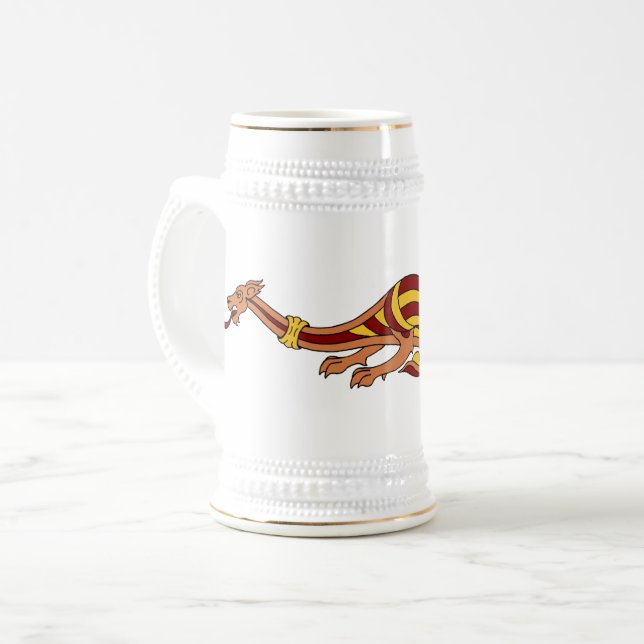 Caneca De Cerveja Design do Dragão Medieval 2015 (Frente Esquerda)