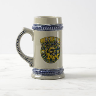 Caneca De Cerveja Design do futebol americano Michigan Wolverines US