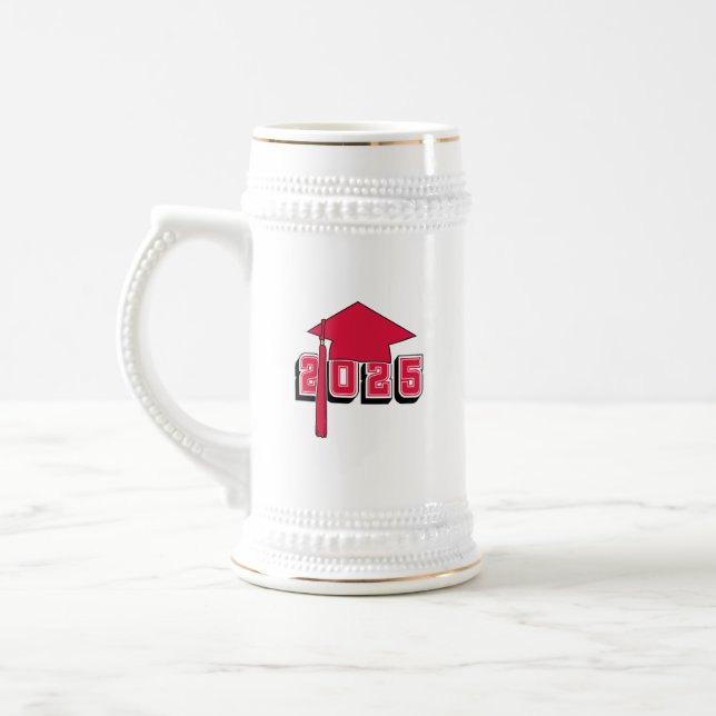 Caneca De Cerveja Design do Quadro de Mortar da Turma de 2025 (Esquerda)