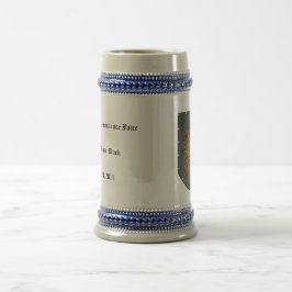 Caneca De Cerveja Design medieval do leão do protetor do metal