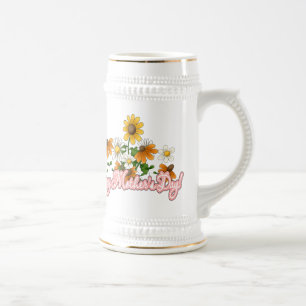 Caneca De Cerveja Dia das mães feliz