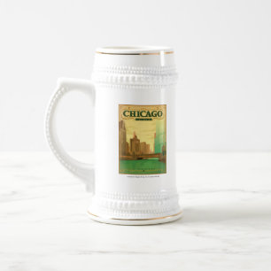 Caneca De Cerveja Dia de Chicago, IL - St Patrick