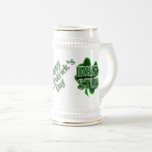 Caneca De Cerveja Dia de São Patrício Estudante Irlandês