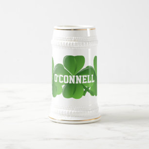 Caneca De Cerveja Dia de São Patrício Irlandês Personalizado