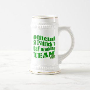 Caneca De Cerveja Dia de São Patrício Irlandês Personalizado