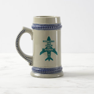 Caneca De Cerveja Dia Internacional da Aviação Civil 7 de dezembro