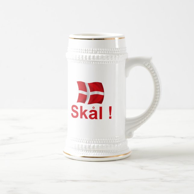 Caneca De Cerveja Dinamarca Skal! (Direita)