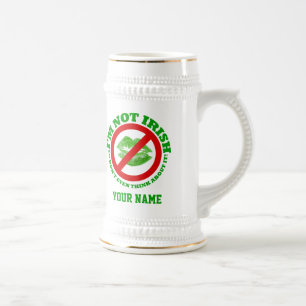 Caneca De Cerveja Diversão sem Dia de São Patrício de beijo