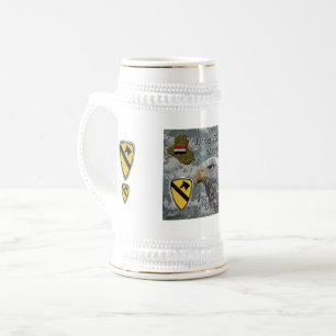 Caneca De Cerveja Divisão de Cavalaria de 1rua - Iraque Veterano