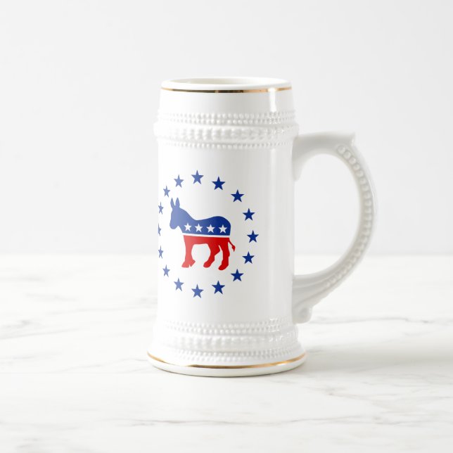 Caneca de cerveja do asno de Democrata (Direita)