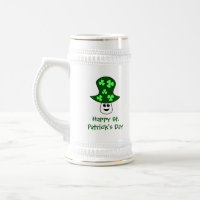 Caneca de cerveja do cogumelo de St Patrick
