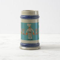 caneca de cerveja do cozinheiro chefe