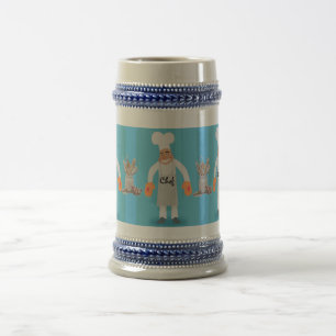 caneca de cerveja do cozinheiro chefe