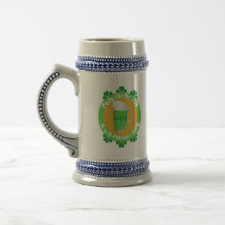 Caneca de cerveja do Dia de São Patrício