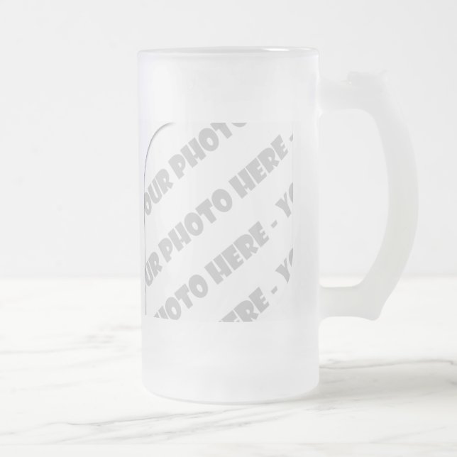 Caneca de cerveja do fosco da foto das curvas - (Direita)