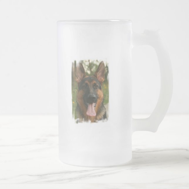 Caneca de cerveja do fosco do german shepherd (Direita)
