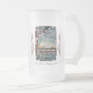 Caneca de cerveja do fosco do Victorian das flores