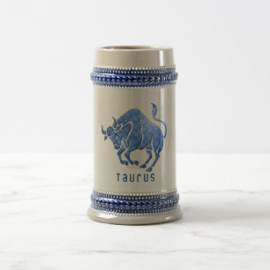 Caneca de cerveja do horóscopo do Taurus