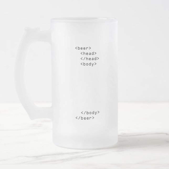 Caneca de cerveja do HTML (Esquerda)