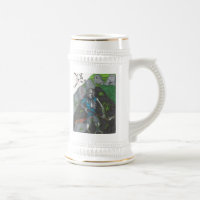 Caneca de cerveja do jogador do zombi