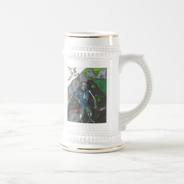 Caneca de cerveja do jogador do zombi (Direita)