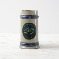 Caneca de cerveja do lugar da lâmina reta
