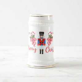 Caneca de cerveja do Natal do Nutcracker